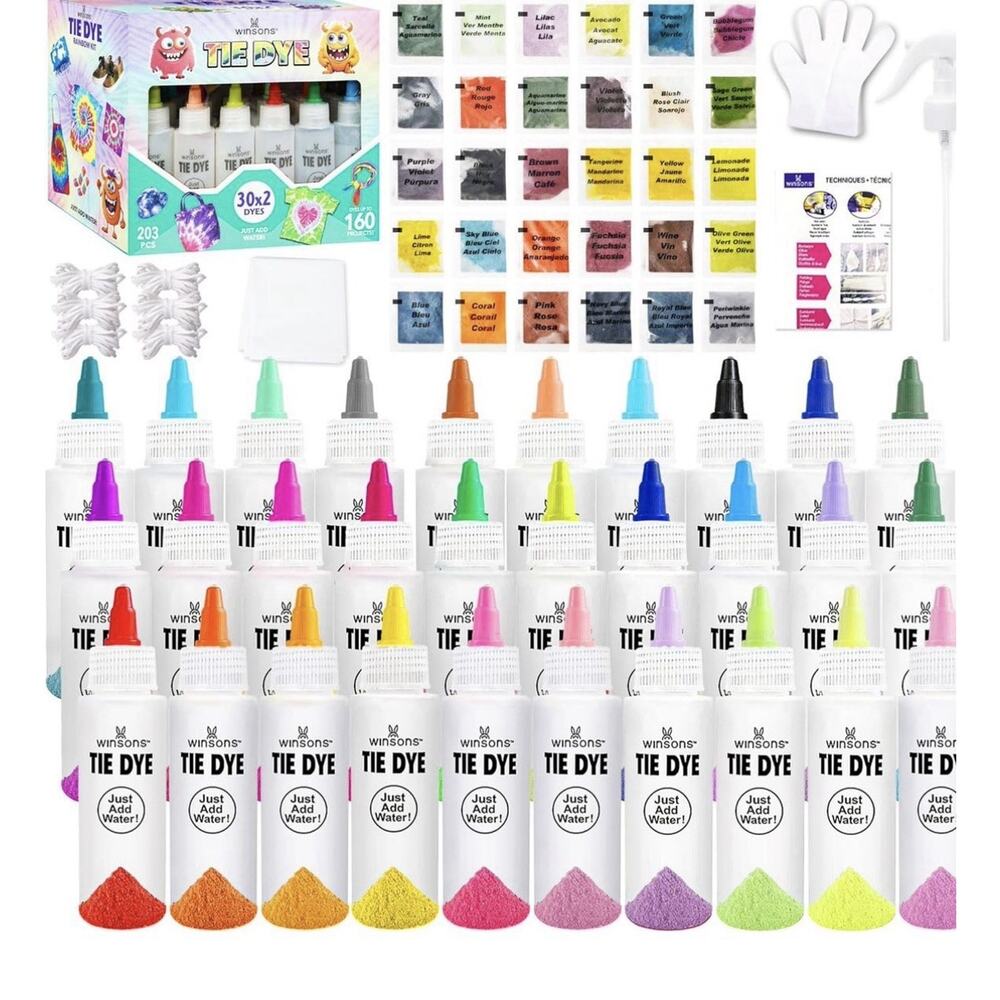 30X2 Colors Tie Dye Kit, Tie Dye Set for Kids / Adults New